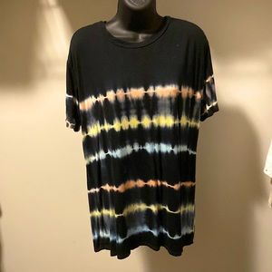 FSL Apparel, large, tie dye, T-shirt, black